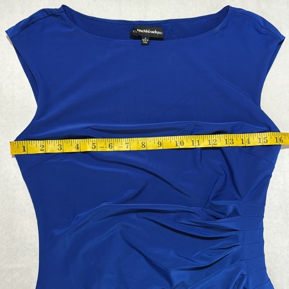 💙 Catherine Malandrino Cobalt Blue Bodycon Cocktail Dress - Picture 5 of 11